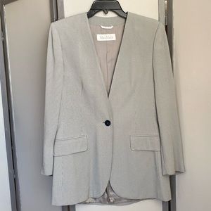 MaxMara Gray Patterned Blazer